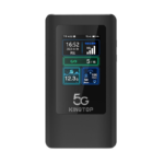 ראוטר נייד 5G עם סוללת 4400mAh, תצוגה LCD וטעינה USB TYPE-C. פתרון אינטרנט מהיר ונטען, אידיאלי לנוודים דיגיטליים ונסיעות.