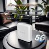 נתב Wi-Fi נייד 5G עם סים – עד 10 משתמשים | תומך WiFi 6 צבע לבן